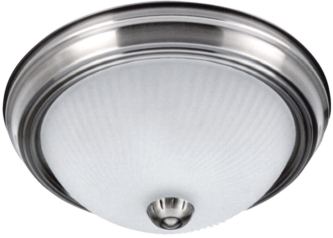 Flush Mount, Frosted Swirl Glass