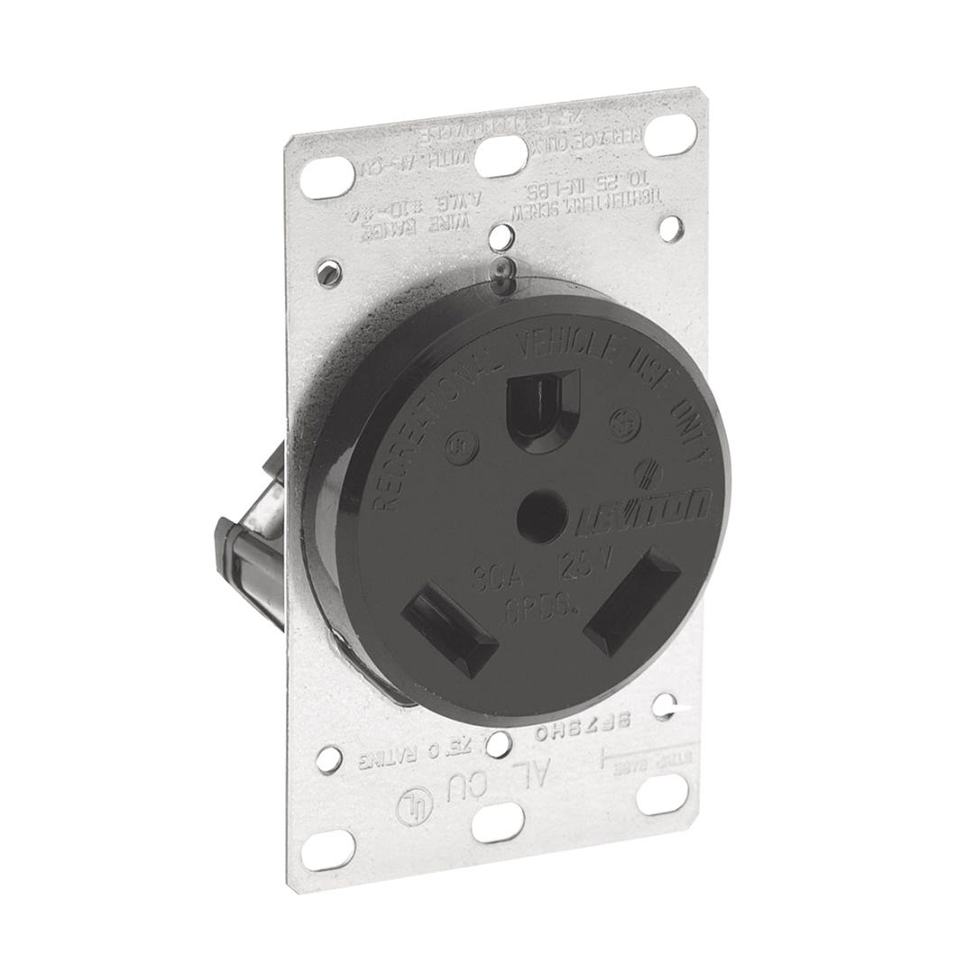 Flush receptacle for travel trailer