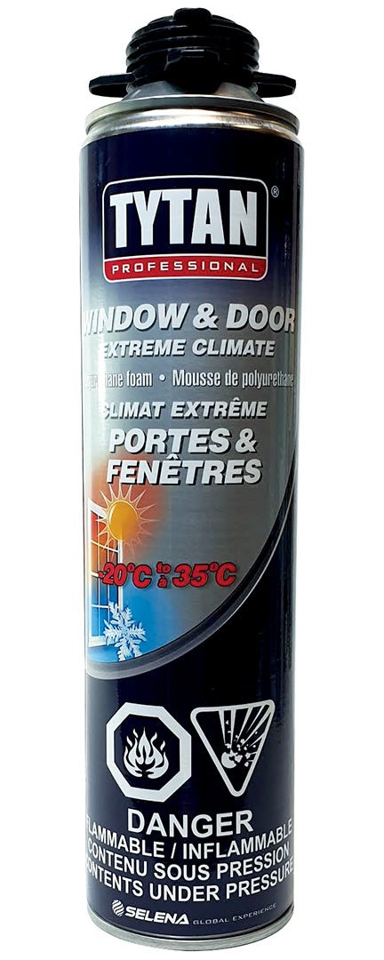 ''Extreme Climate'' Polyurethane Foam Gun for Doors and Windows, 680 ml