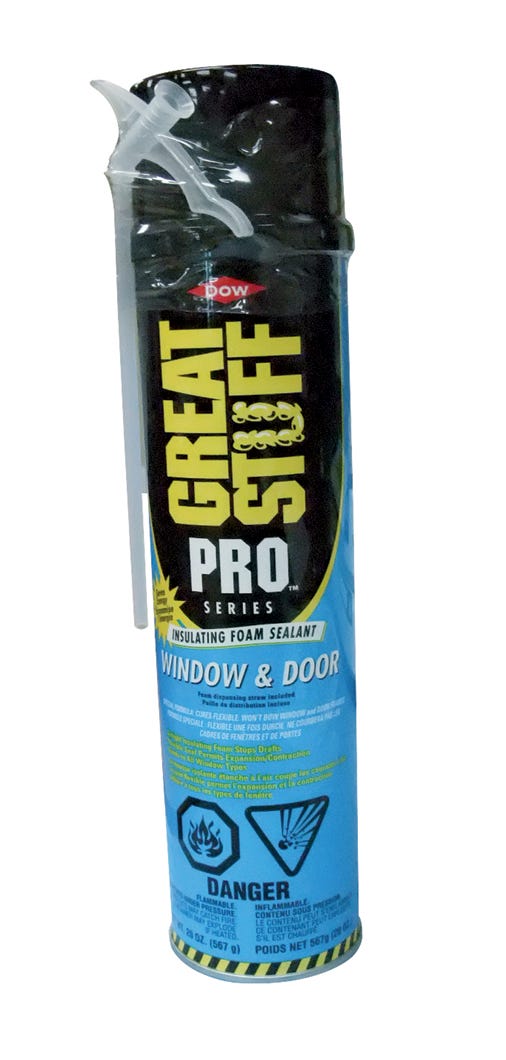 Insulating Sealant Foam, Window and Door, 567 g