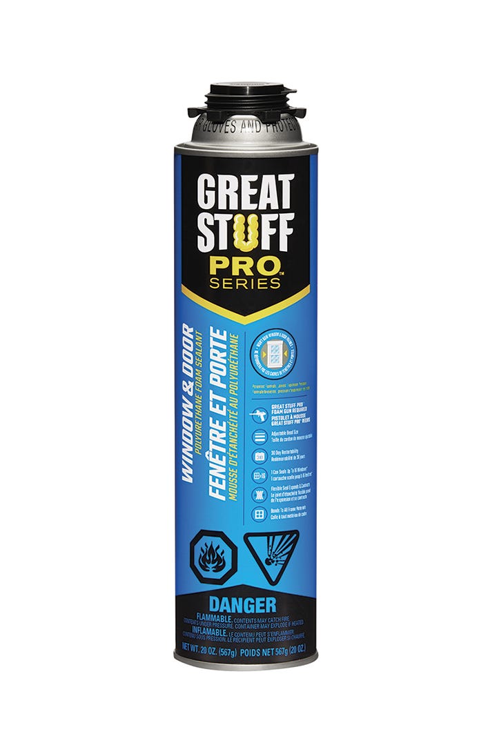 Foam sealant insulating spray window/door for gun