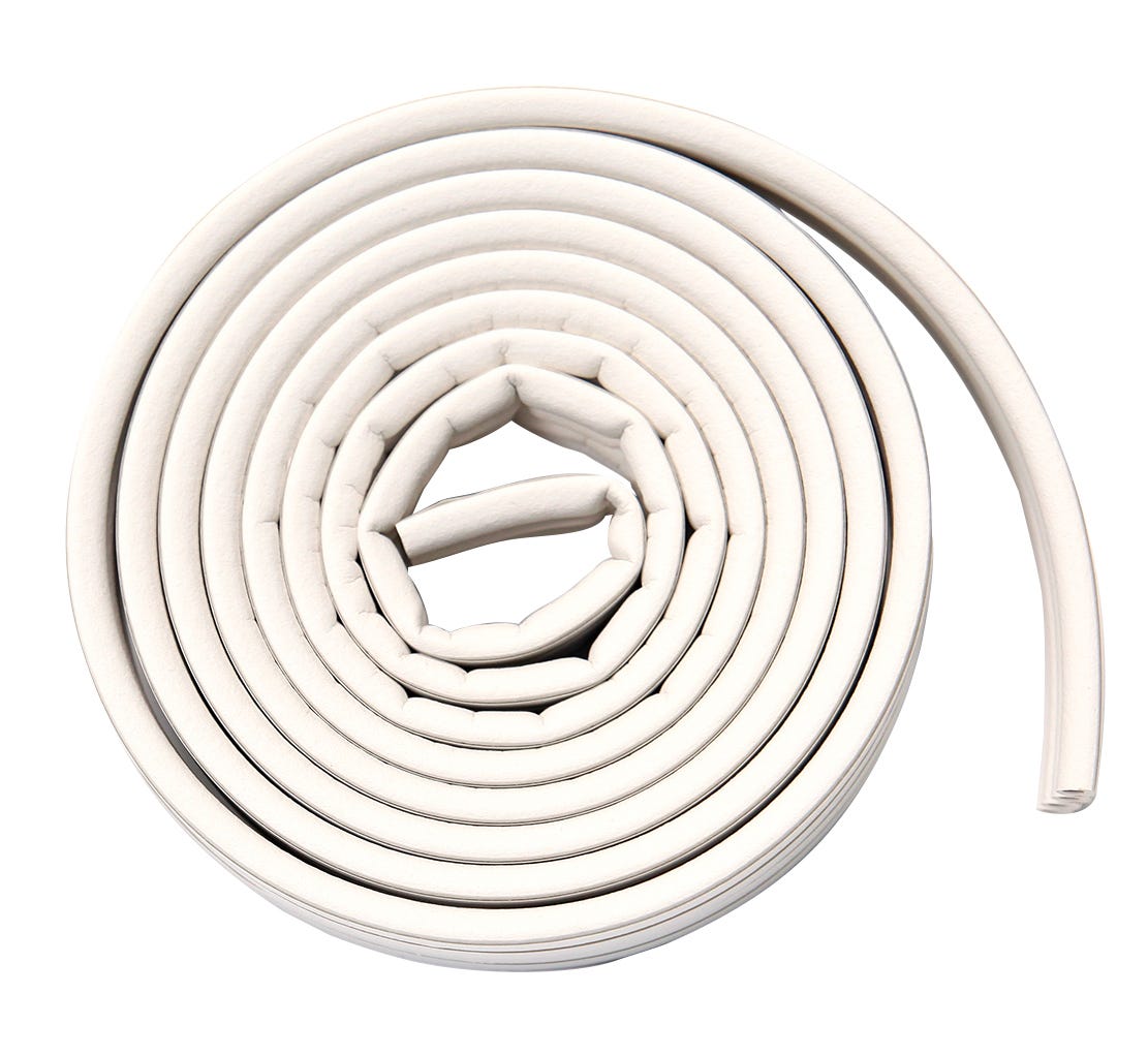 Foam Tape, 17-ft., M Profile, White