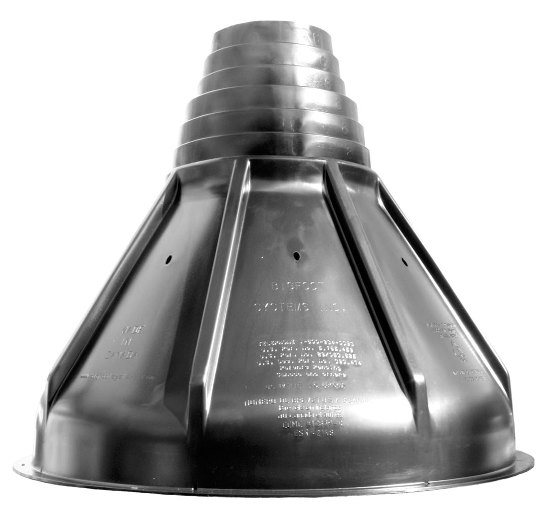 Footing form 20 in. For concrete construction tube 6 in / 8 in