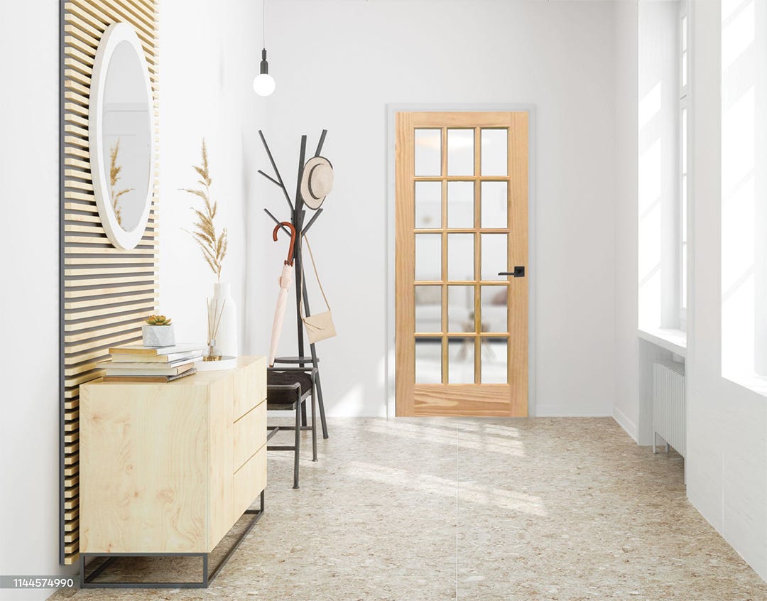 French door clear pine 30 in