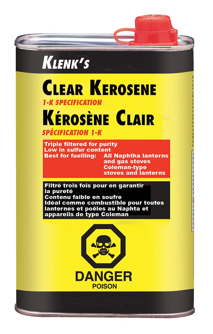 Clear Kerosene, 1-K Specification, 3.78 L