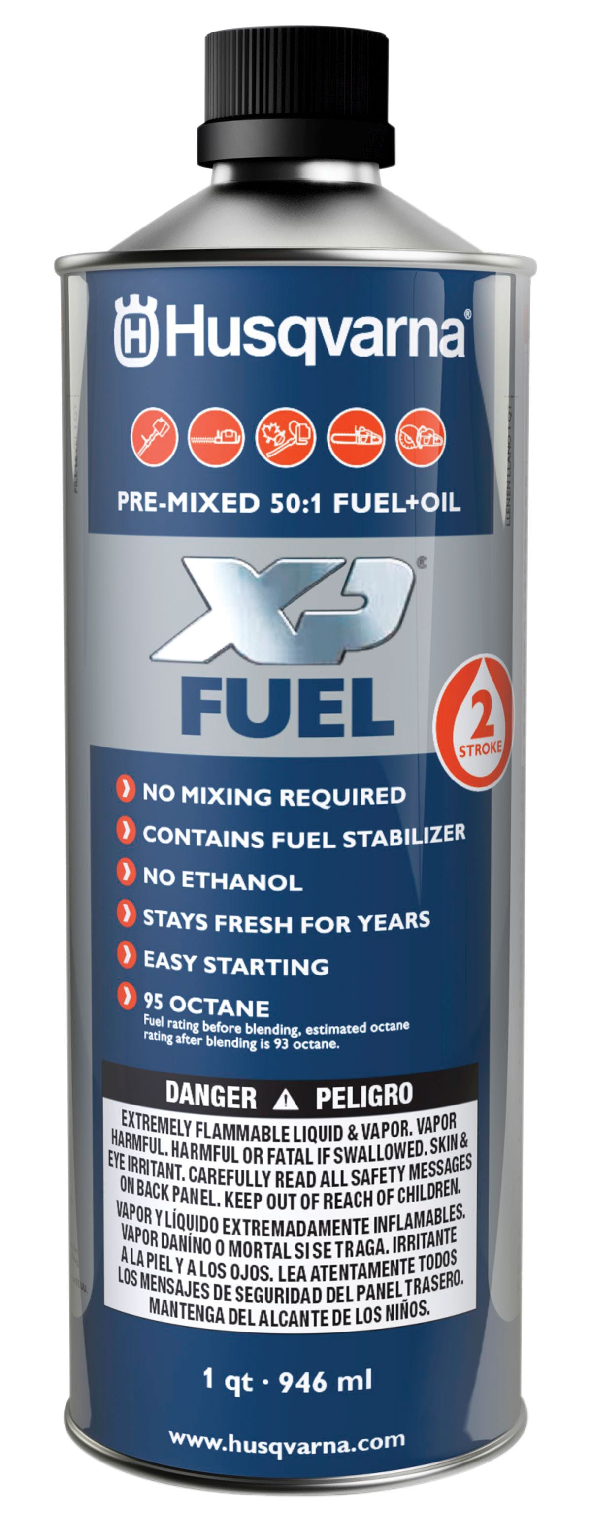 Husqvarna Fuel + Oil Premixed, 2-Stroke, 946 ml