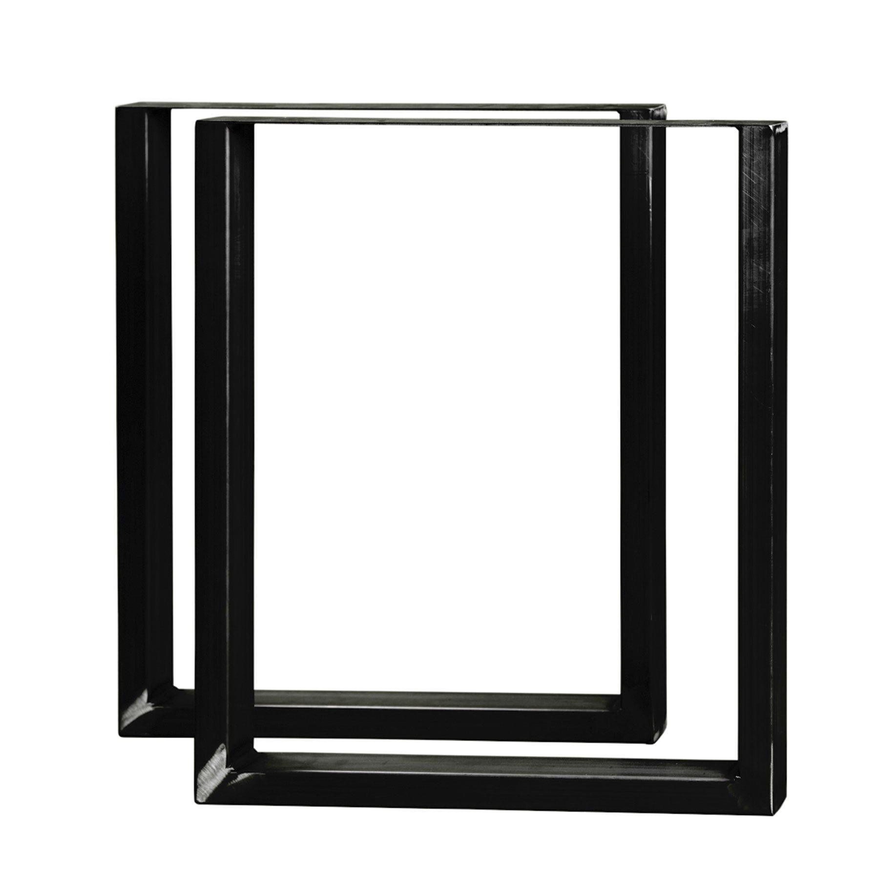 U-Style Furniture Legs, 24-in. X 28-in., Set of 2, Black