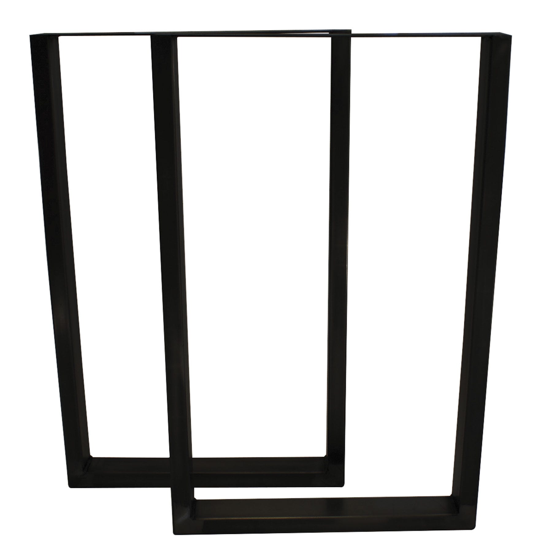 U-Style Furniture Legs, 15-in. X 15-in., Set of 2, Black