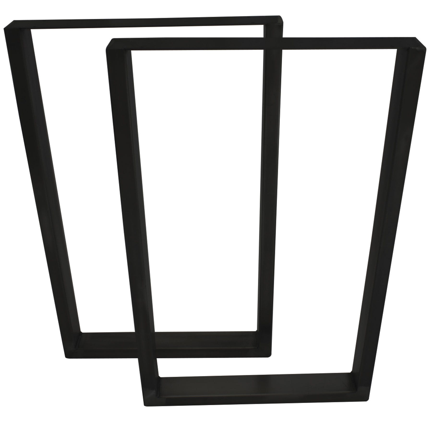 U-Style Furniture Legs, 15-in. X 15-in., Set of 2, Black