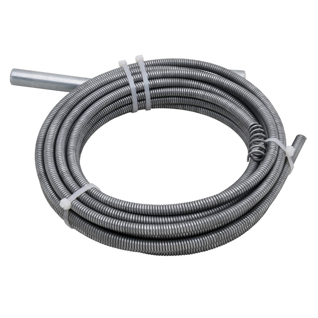 Galvanized wire drain auger for toilet