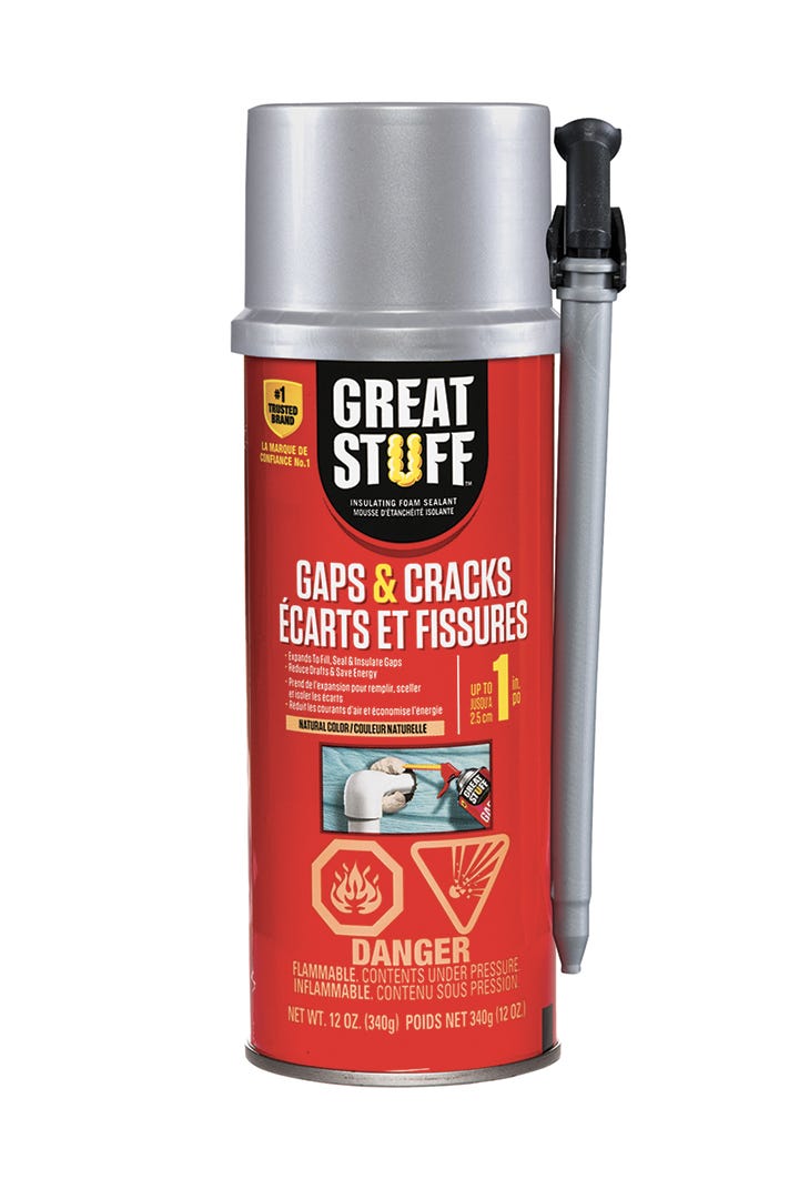 Insulating Sealant Foam, Gaps and Cracks, 340 g