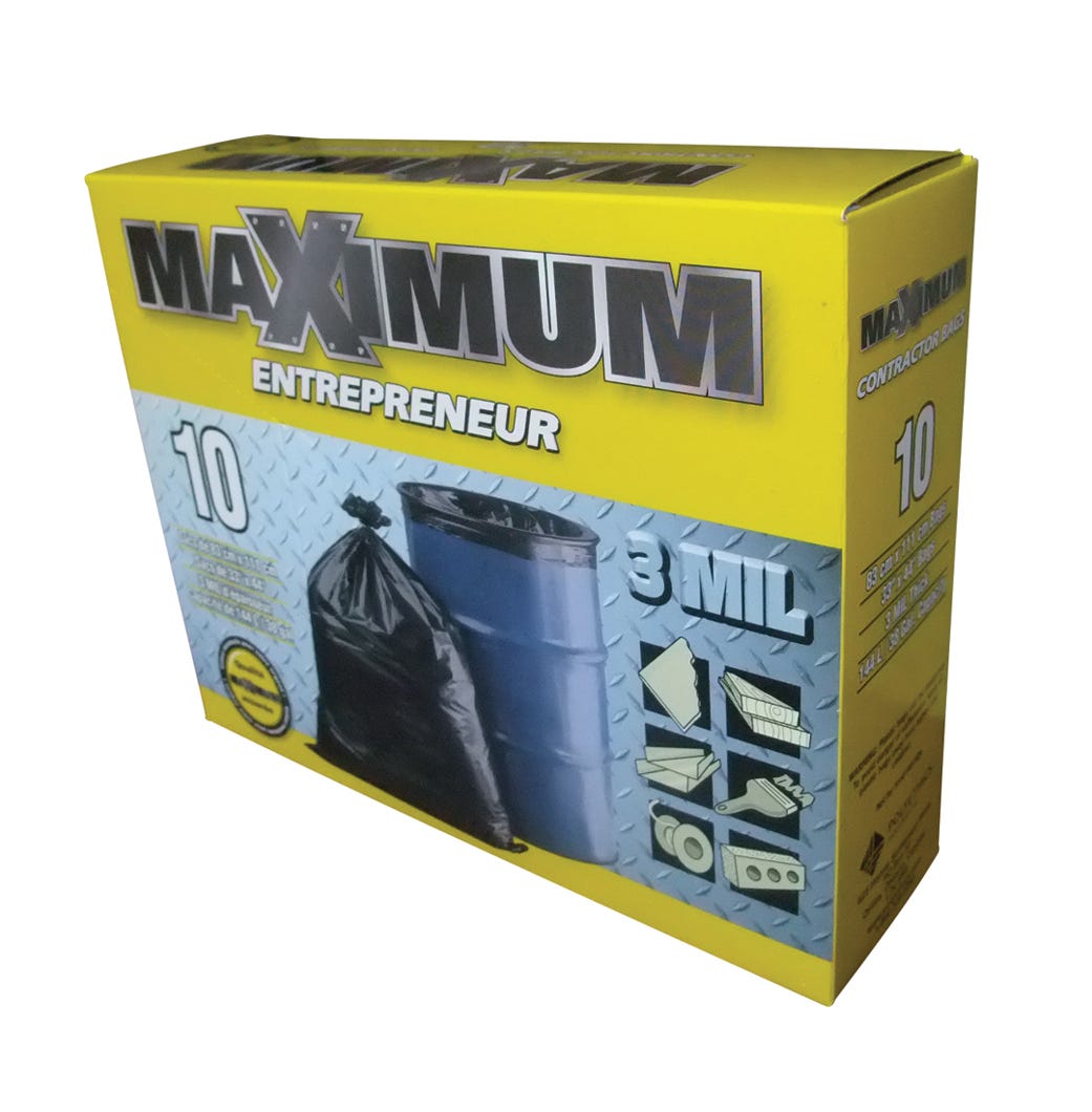 Contractor Garbage Bags, Box of 10