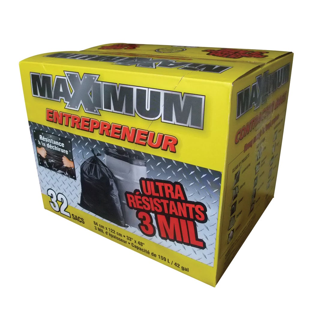 Contractor Garbage Bags, Box of 32