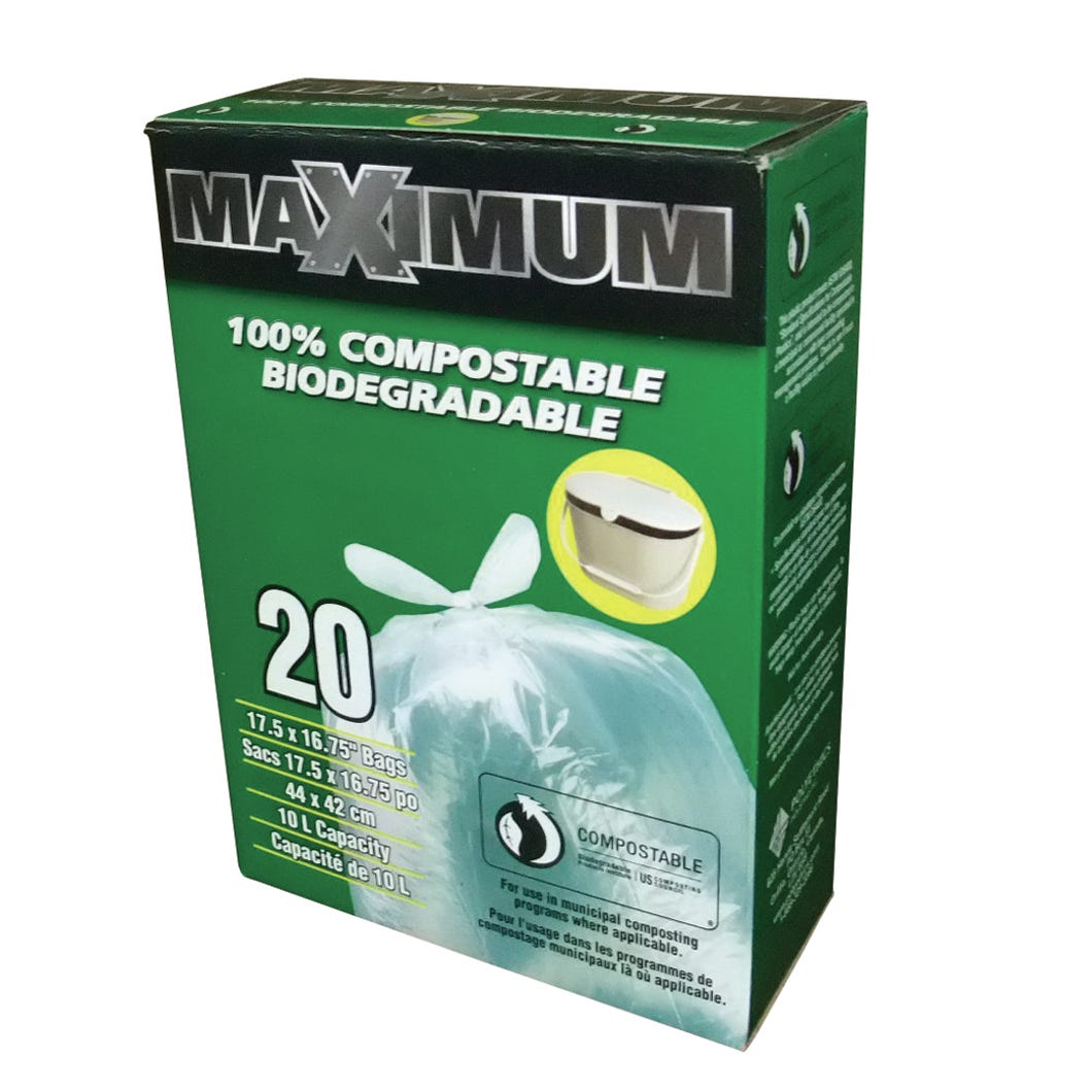 Organic Waste Bags, 100% Compostable Biodegradable