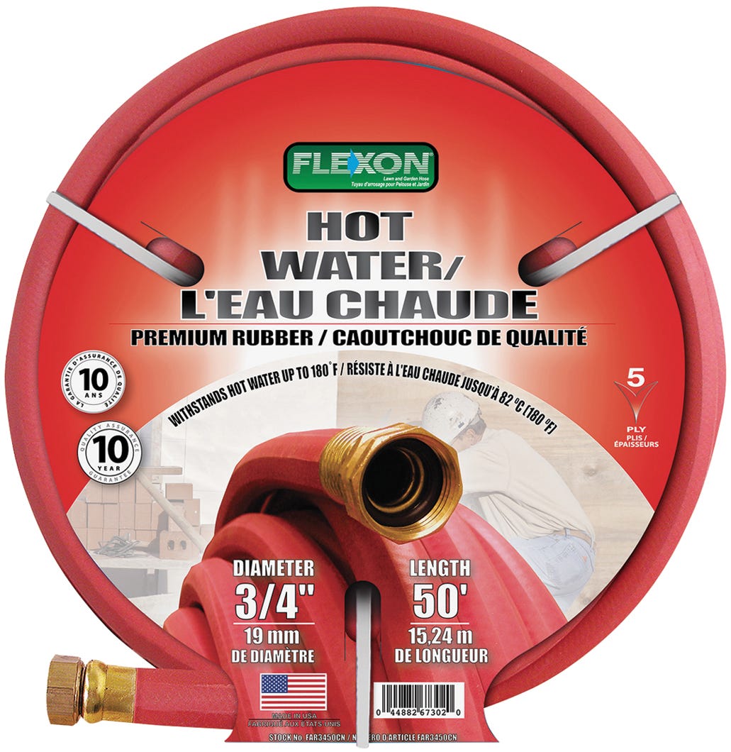 Flexon Hot Water Hose - 50 ft