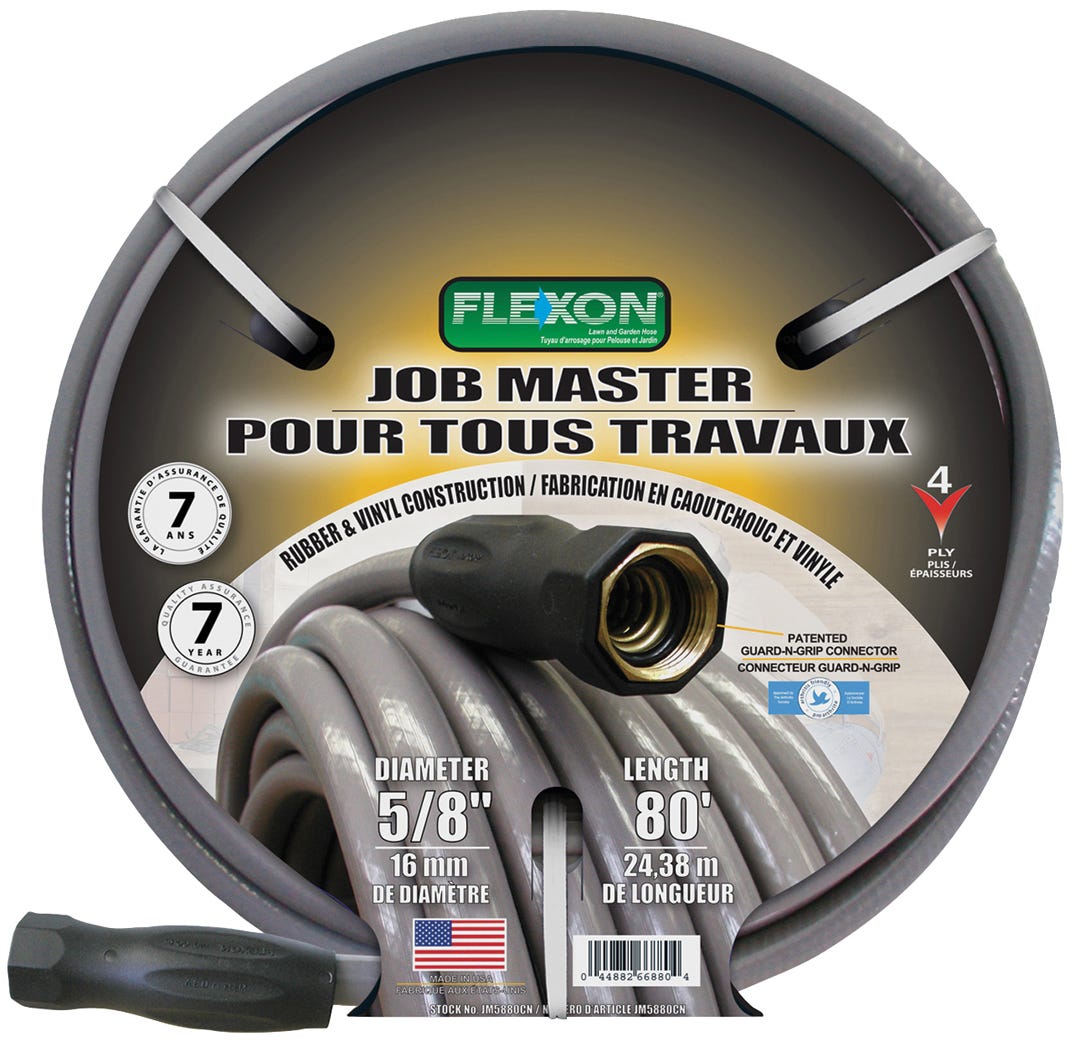 Flexon Job Master 80-ft. Garden Hose, 4 Ply