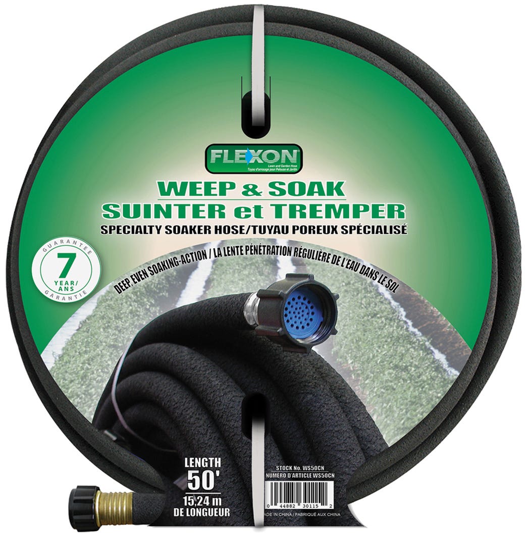 Flexon Weep & Soak Garden Hose, 50'