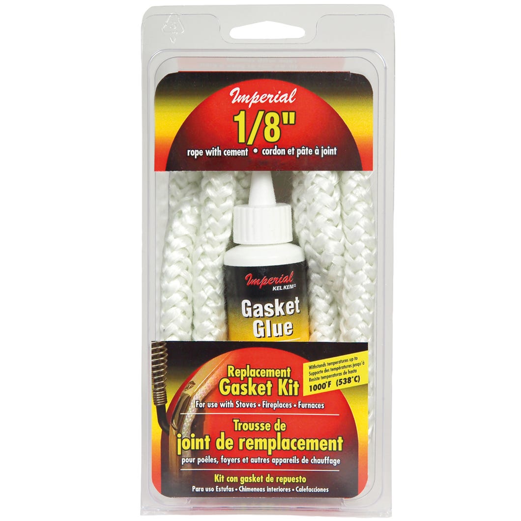Gasket Rope Kit Fiberglass for Use with Stove, 1/8In.