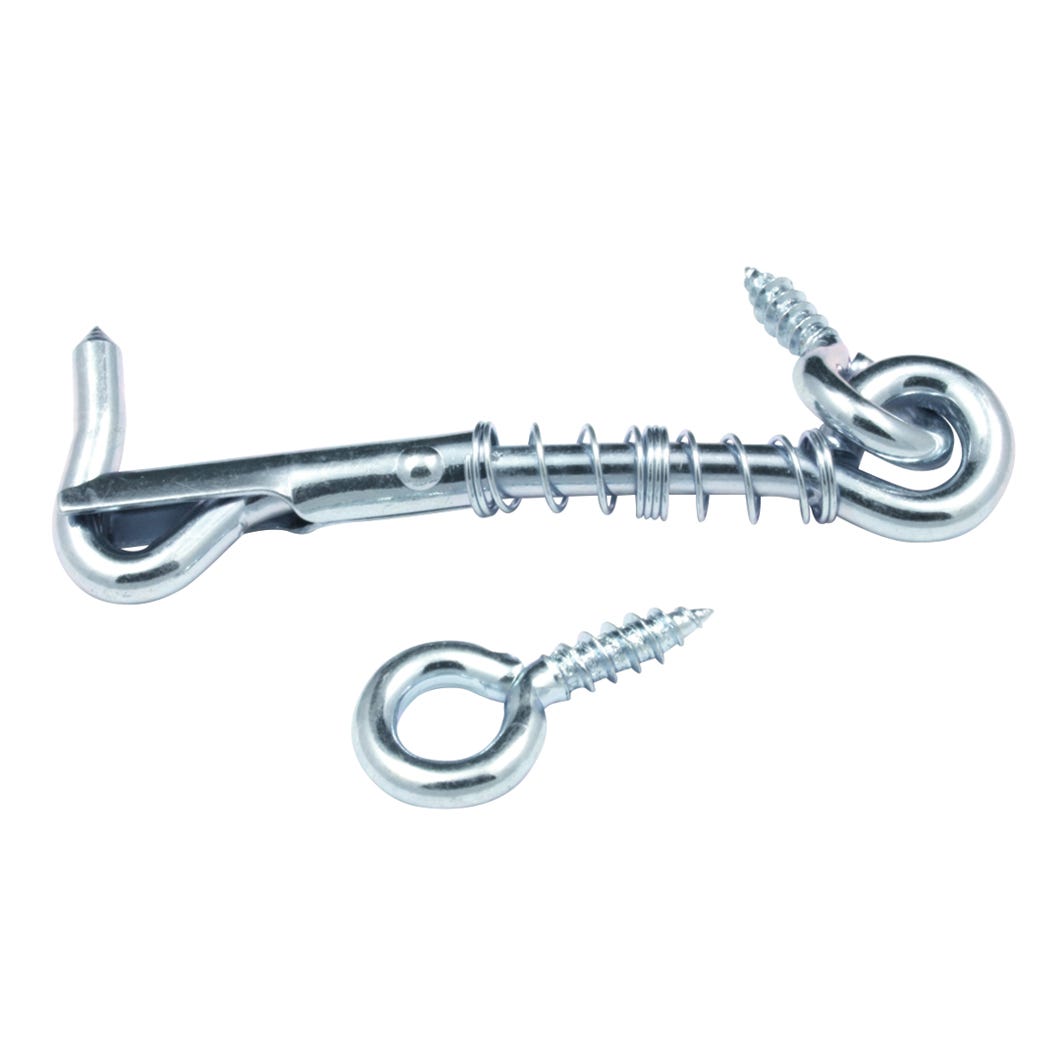 Gate screw hook security spring 2 1/2 in 2/Pack