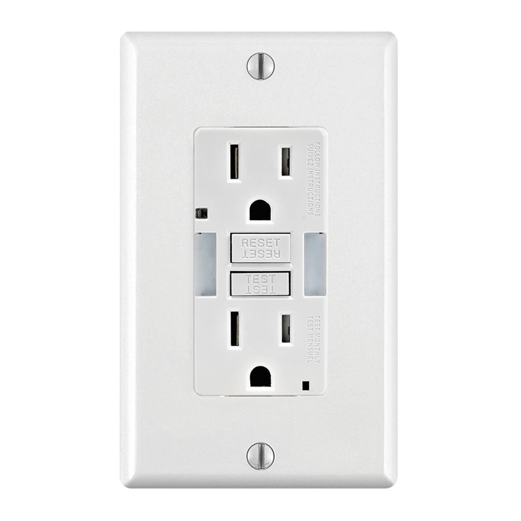 Gfci Receptacle with LED Guide Light
