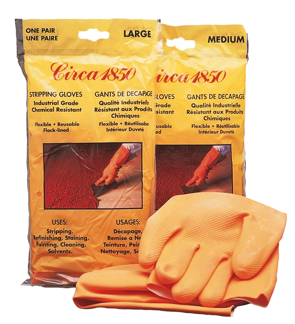 Glove Stripping, Highest Quality Latex-Rubber, Large