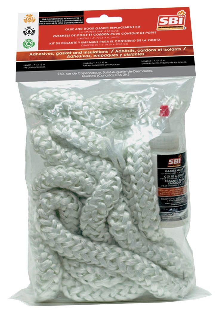 Glue/Door Gasket Replacement Kit, 7Ft., 1/4-in.