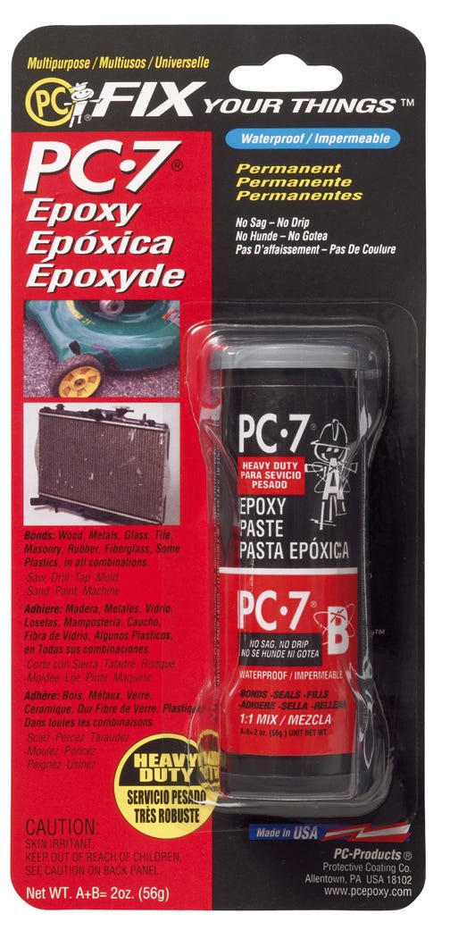 Glue Epoxy Tube Permanent, Heavy Duty, Waterproof