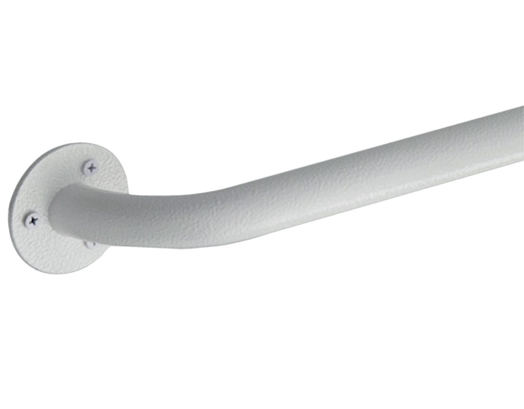 Non-Slip Grab Bar, Stainless Steel, 16-in., White