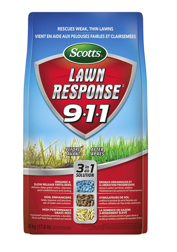 Scotts Lawn Response 911 3-In-1 Fertilizer Blend, 8Kg