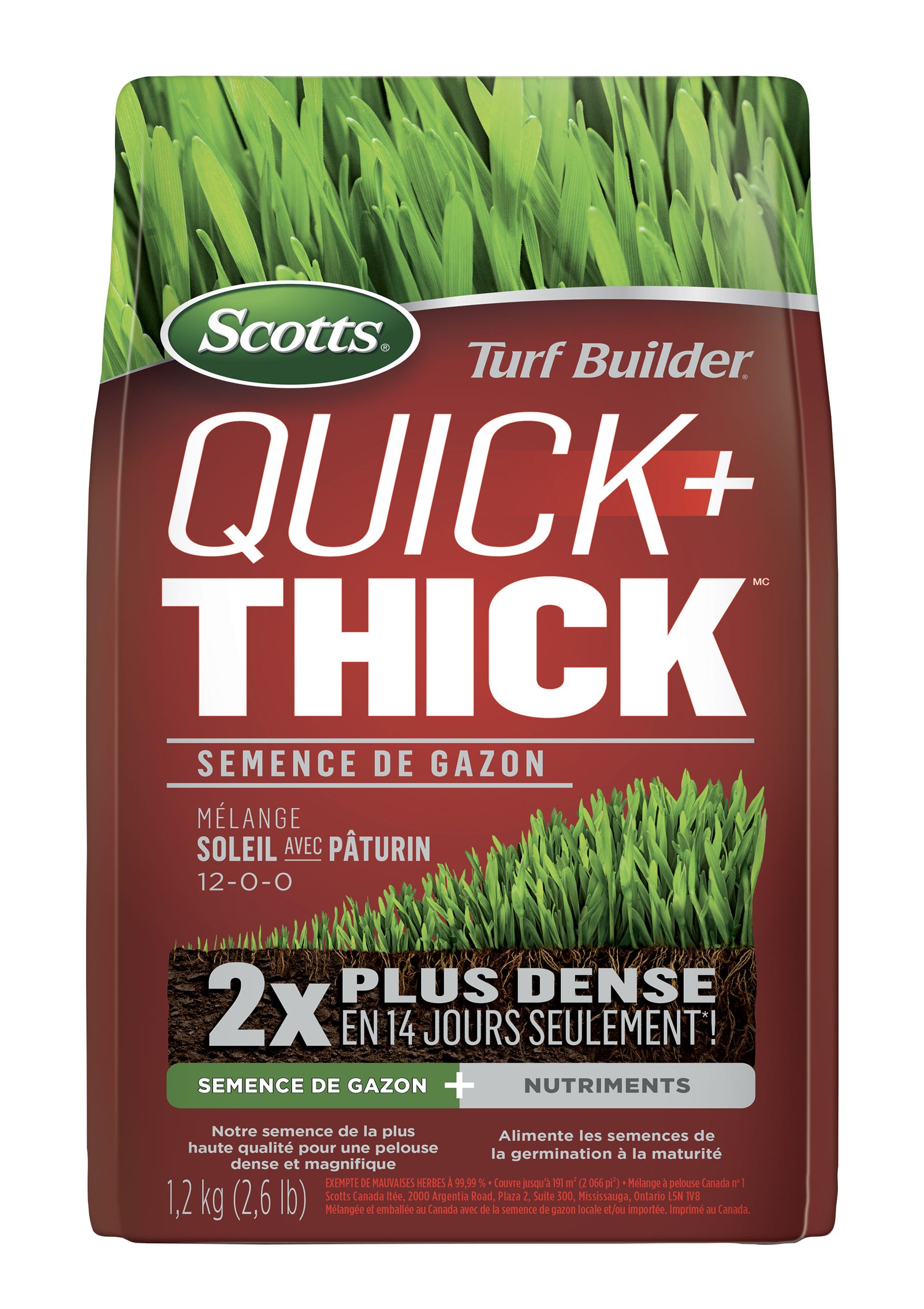 Turf Builder Quick+Thick Grass Seed - 2.6 lbs