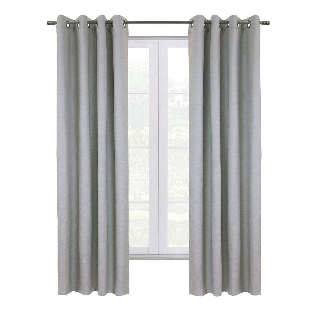 Thermaplus Shadow Total Blackout Grommet Curtain Panel, Grey