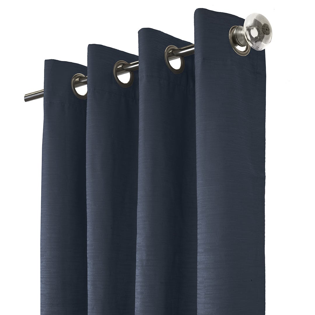 Thermaplus Shadow Total Blackout Grommet Curtain Panel, Navy Blue