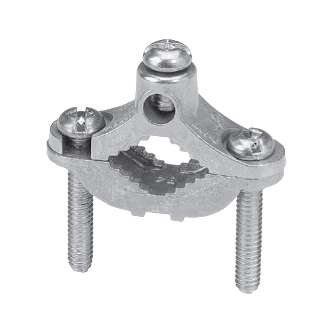 Ground Clamp To Connect Ground Wire, 1/2-in. - 1-in.