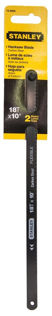 Hacksaw Blade Flexible, High Carbon Steel 10-in. X 18 Teeth