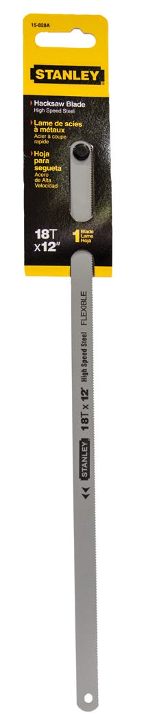 Hacksaw Blade Flexible, High Speed Steel 12-in. X 18 Teeth