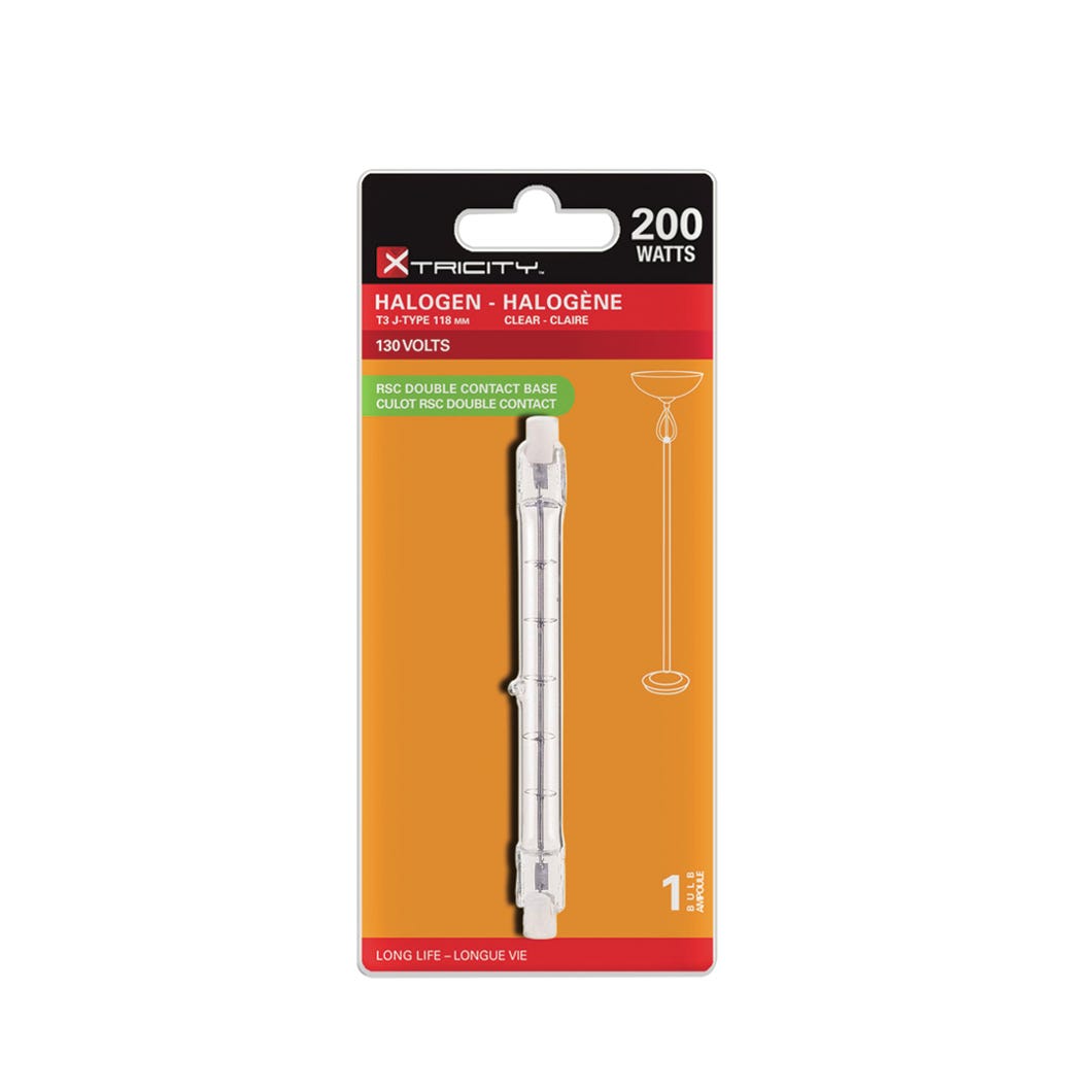 Halogen Light Bulb, Long Lasting, T3 J