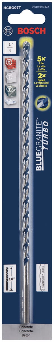Hammer Drill Bit, 1/4-in. x 10-in.