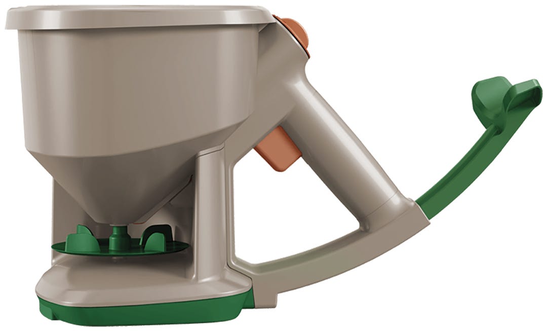Scotts Whirl Hand Held Spreader - plastic