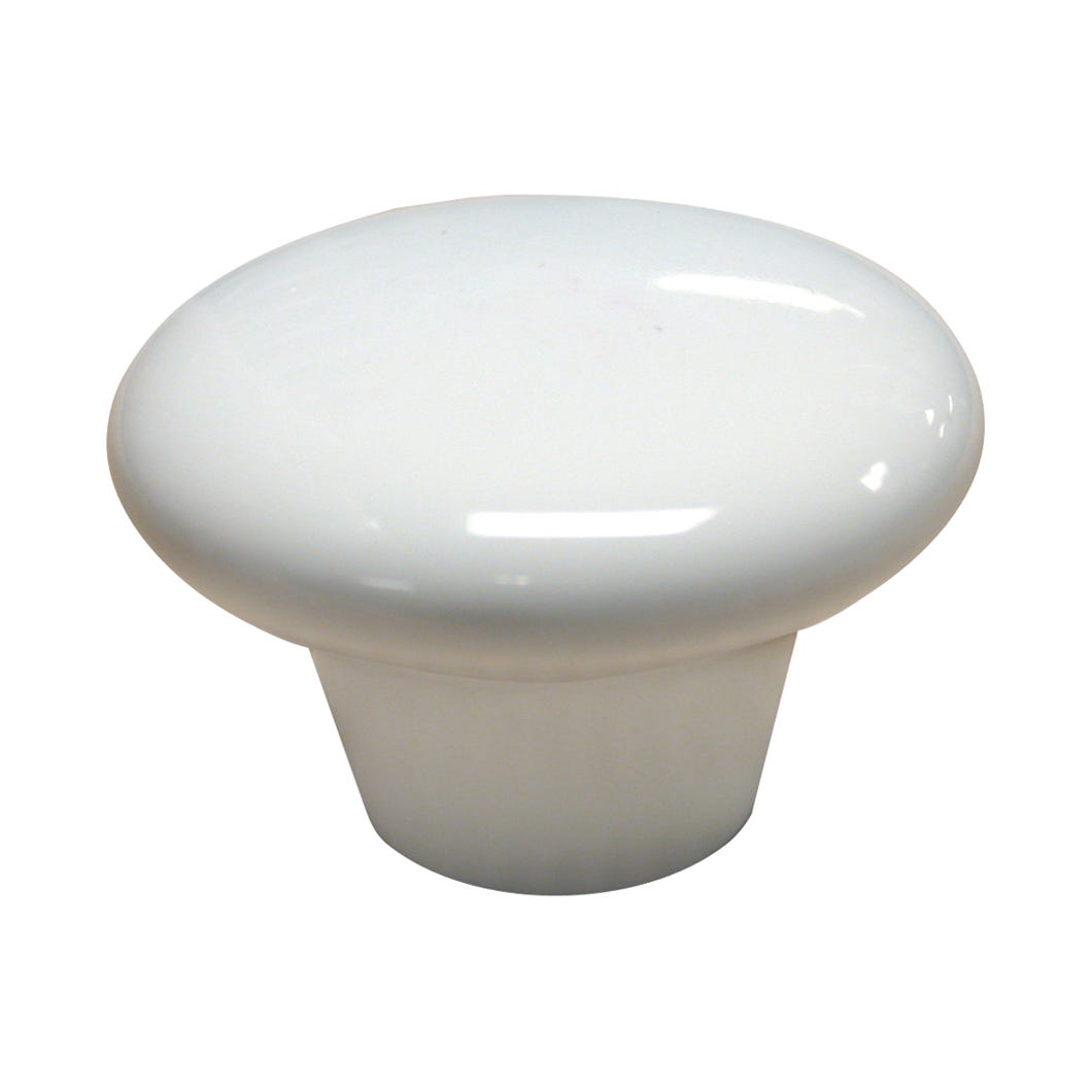 Ceramic Handle-Knob, White, 38 mm