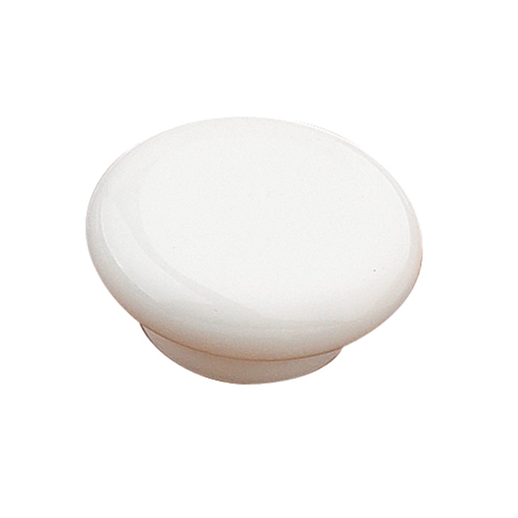 Ceramic Handle-Knob, White, 52 mm (8/32)