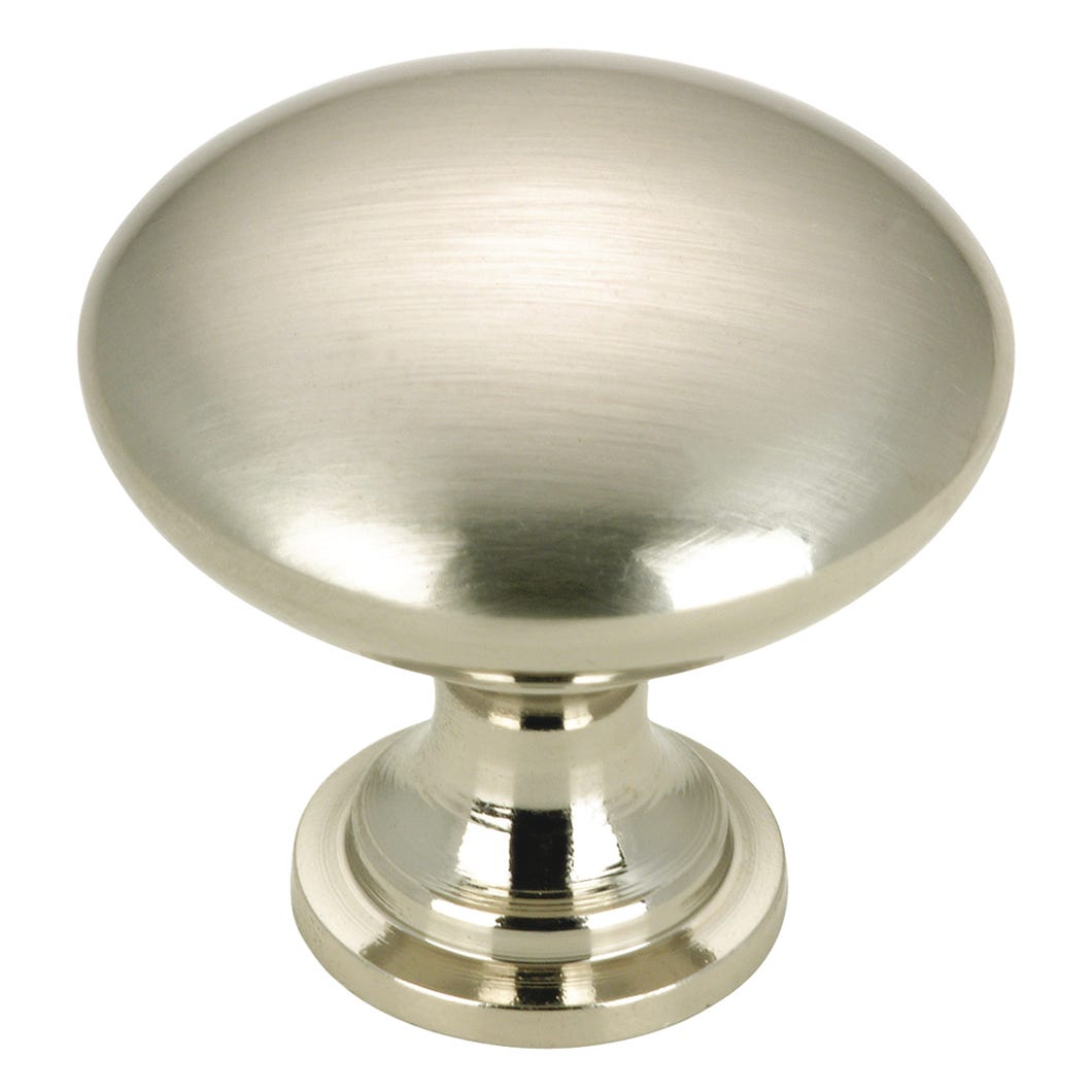 Metal Handle-Knob, Brushed Nickel, 30 mm