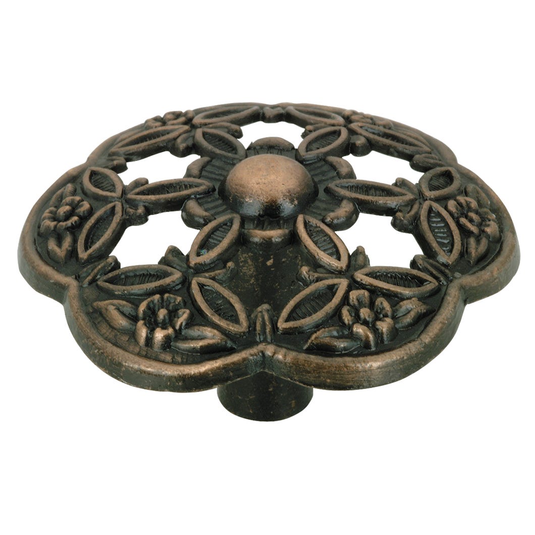 Metal Handle-Knob, Antique Copper, 42 mm