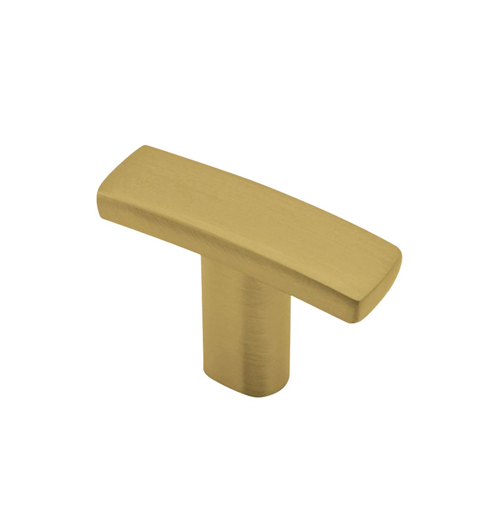Metal Handle-Knob, Satin Brass, 38 mm (8/32)