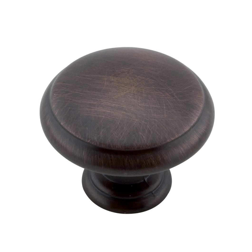 Metal Handle-Knob, Brushed Oil Bronze, 30 mm (8/32)