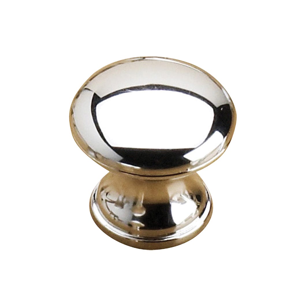 Plastic Handle-Knob, Chrome, 30 mm (M4)