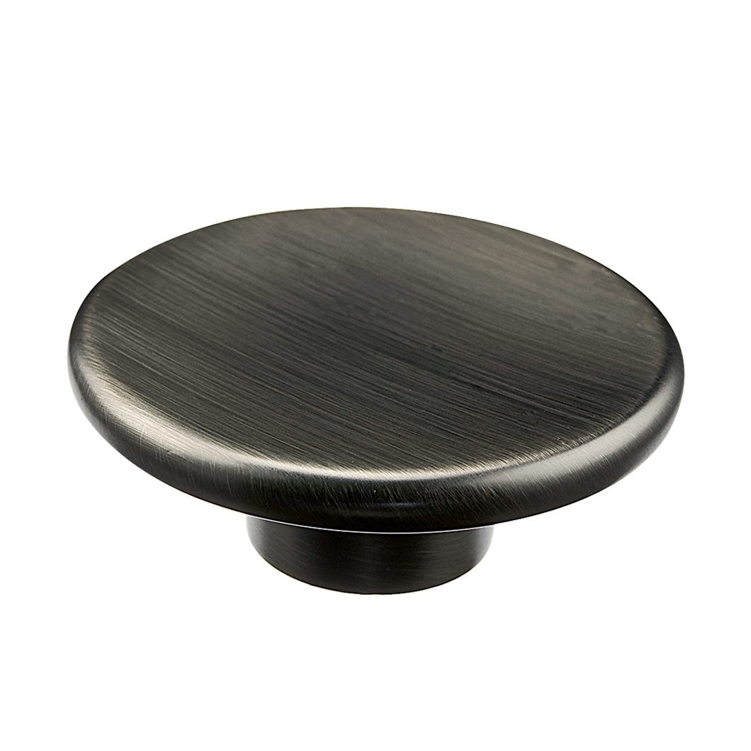 Round Metal Handle-Knob, Antique Nickel, 2 1/4-in. (8/32)