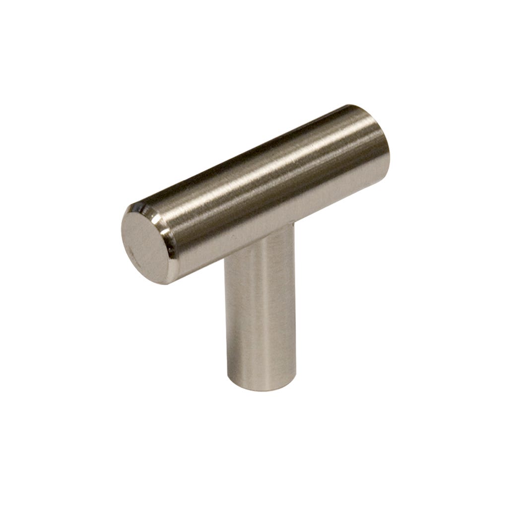 Stainless Steel Handle-Knob, Brushed Nickel, 40 mm (8/32)