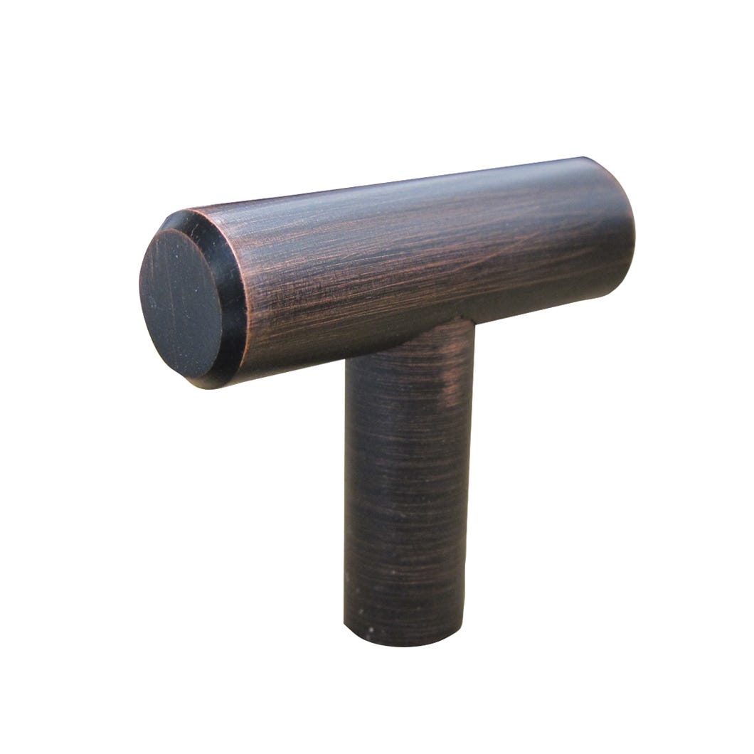 Stainless Steel Handle-Knob, Brushed Oil Bronze, 40 mm (8/32) 12 mm