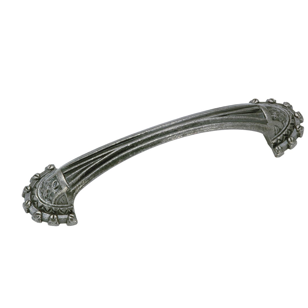 Metal Handle, Pewter, 96 mm