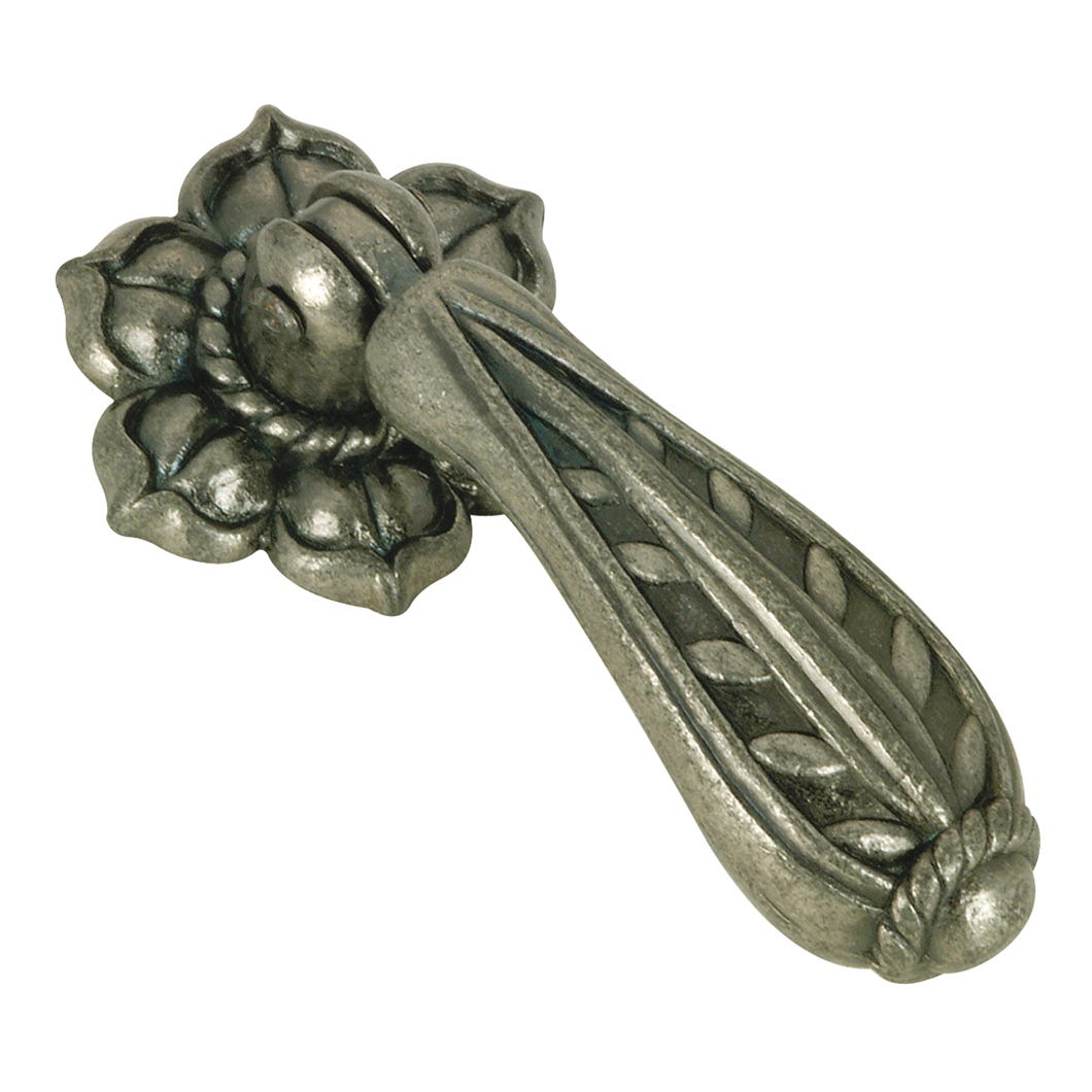 Metal Handle, Pewter, 63 mm